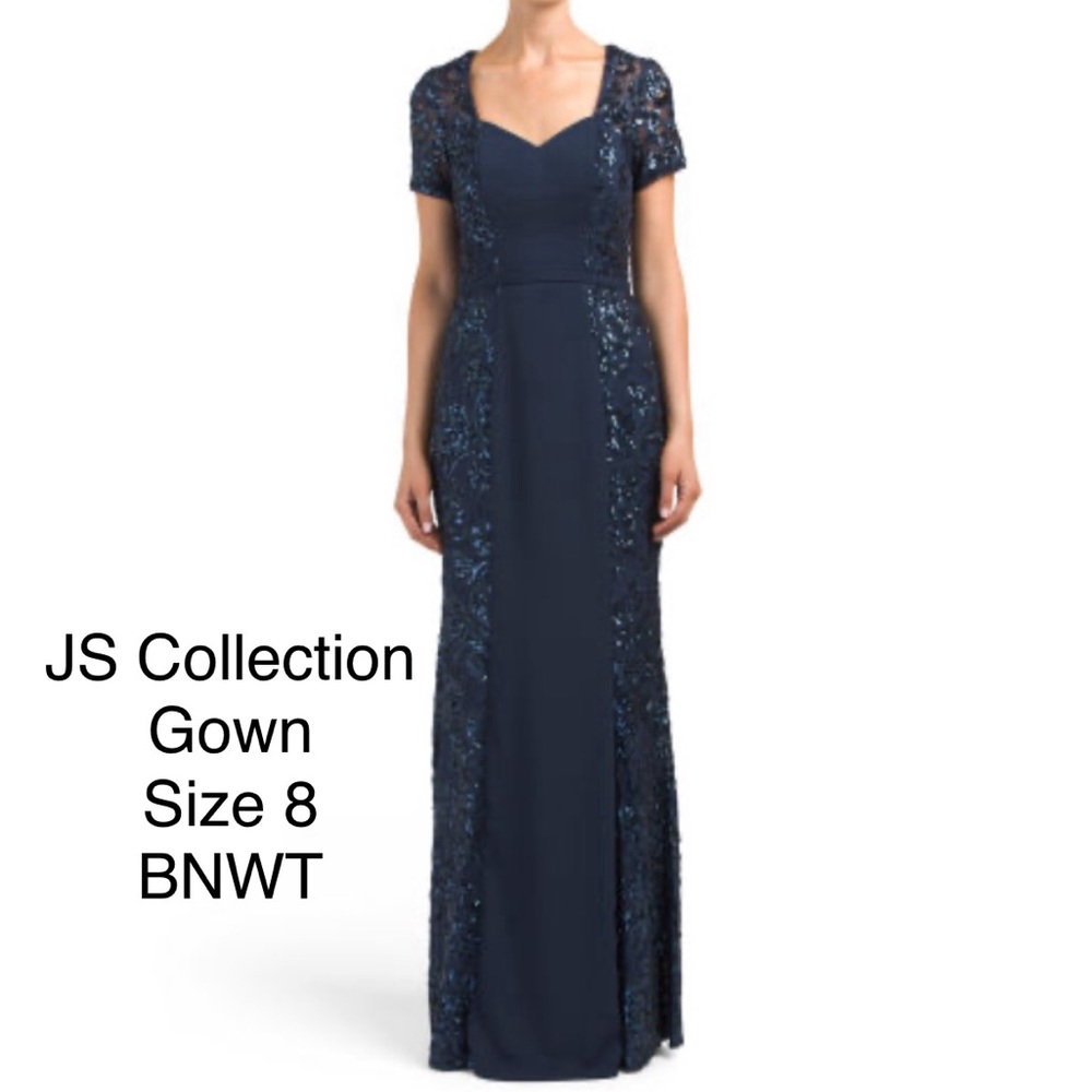 JS collection evening gown size 8 navy